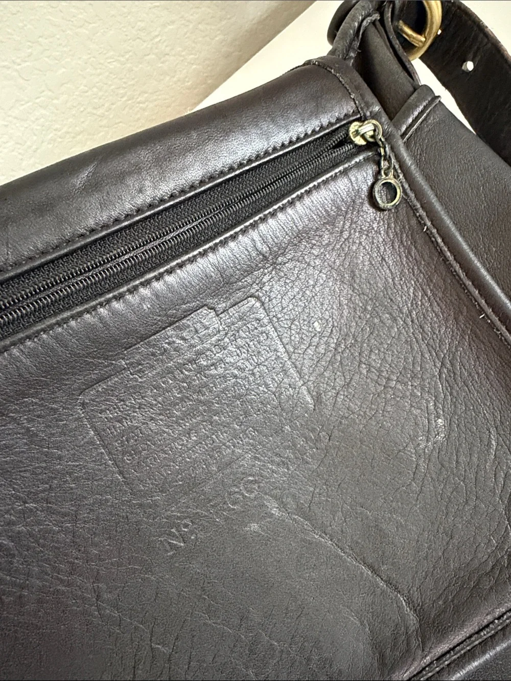 Vintage Coach Whitney Bag 4115 Black Glove Tanned Leather Crossbody Flap